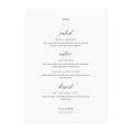 Minimalist Calligraphy Wedding Menu Template (PDF Instant Download)