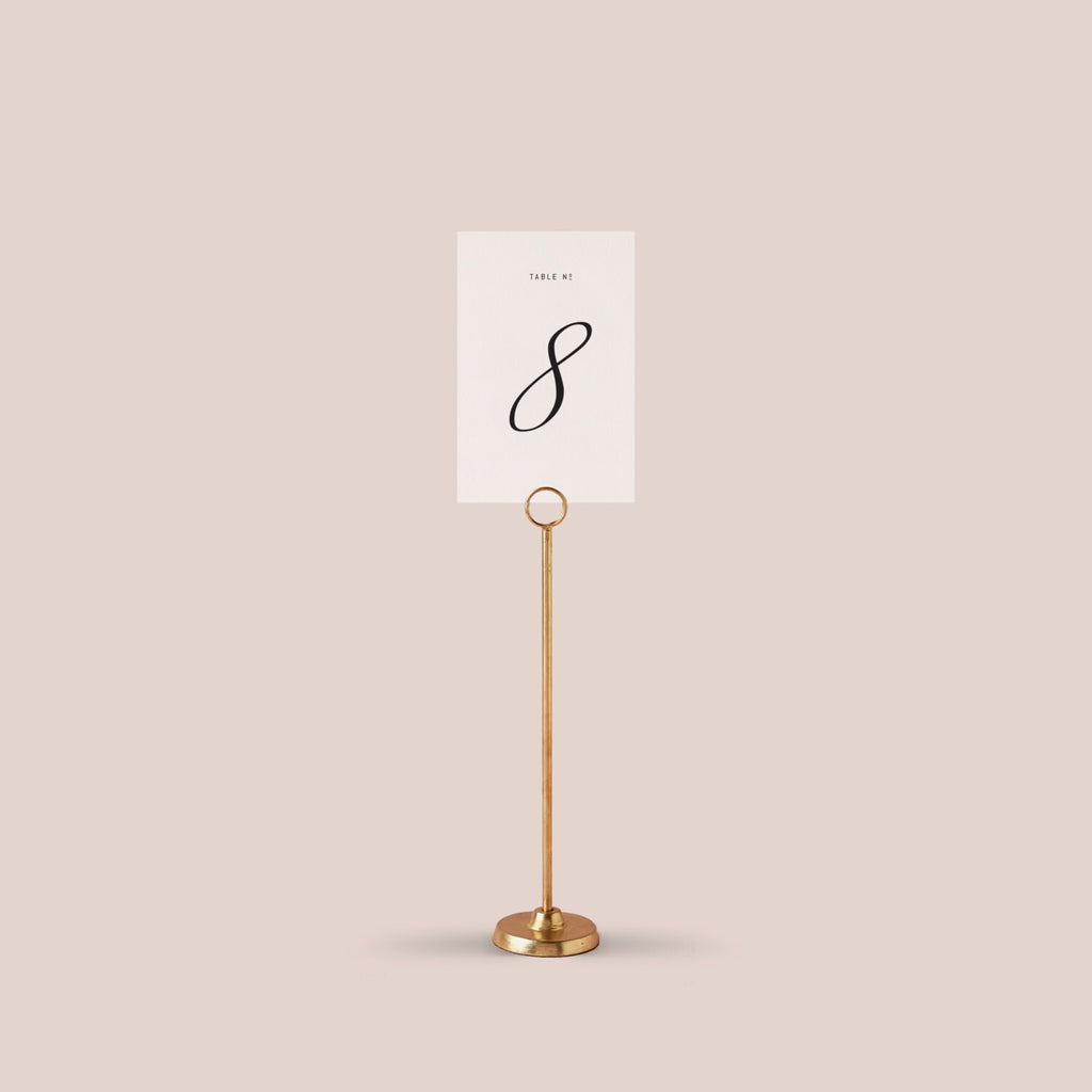 Vintage Script Wedding Table Number Template (PDF Instant Download)