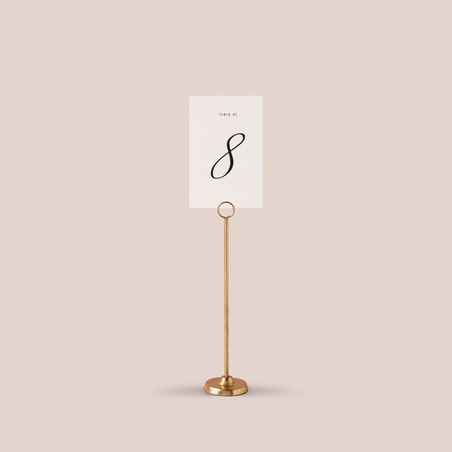 Vintage Script Wedding Table Number Template (PDF Instant Download)
