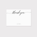 Calligraphy Thank You Card Template, Editable Wedding Stationery (PDF Instant Download)