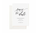 Calligraphy Save the Date Template, Editable PDF (Instant Download)