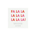 Fa La La Holiday Card Template, Minimalist Printable (PDF)