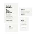 Fairfax Wedding Invitation Template Suite: Editable PDF (Instant Download)