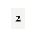 Typographic Wedding Table Number Template: Fairfax, 4x6 (PDF Instant Download)