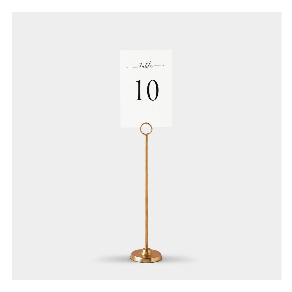 Calligraphy Wedding Table Numbers Template: Editable PDF (Instant Download)