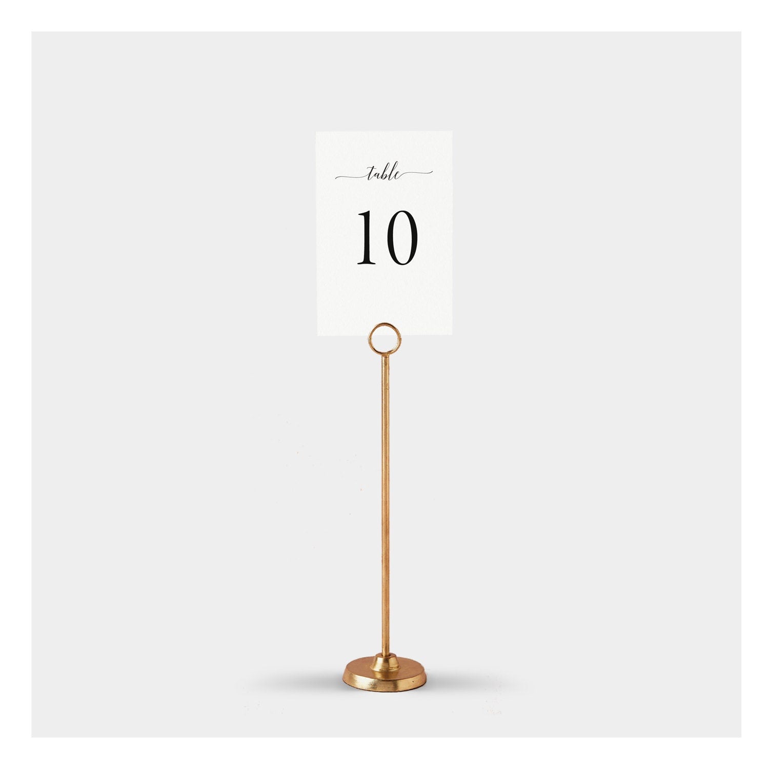 Calligraphy Wedding Table Numbers Template: Editable PDF (Instant Download)
