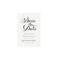 Calligraphy Wedding Save the Date Template: Carlyn Printable (PDF)