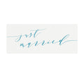 Calligraphy Just Married Sign, Wedding Photo Prop (PDF Download)