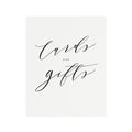 Calligraphy Cards & Gifts Sign: Elegant Wedding Decor (PDF Instant Download)