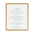 Calligraphy Wedding Bar Menu Sign Template (PDF Instant Download)