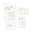 Calligraphy Wedding Invitation Template: Editable Printable PDF