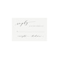 Black Calligraphy Wedding RSVP Card: Minimalist Reply Template (PDF Download)