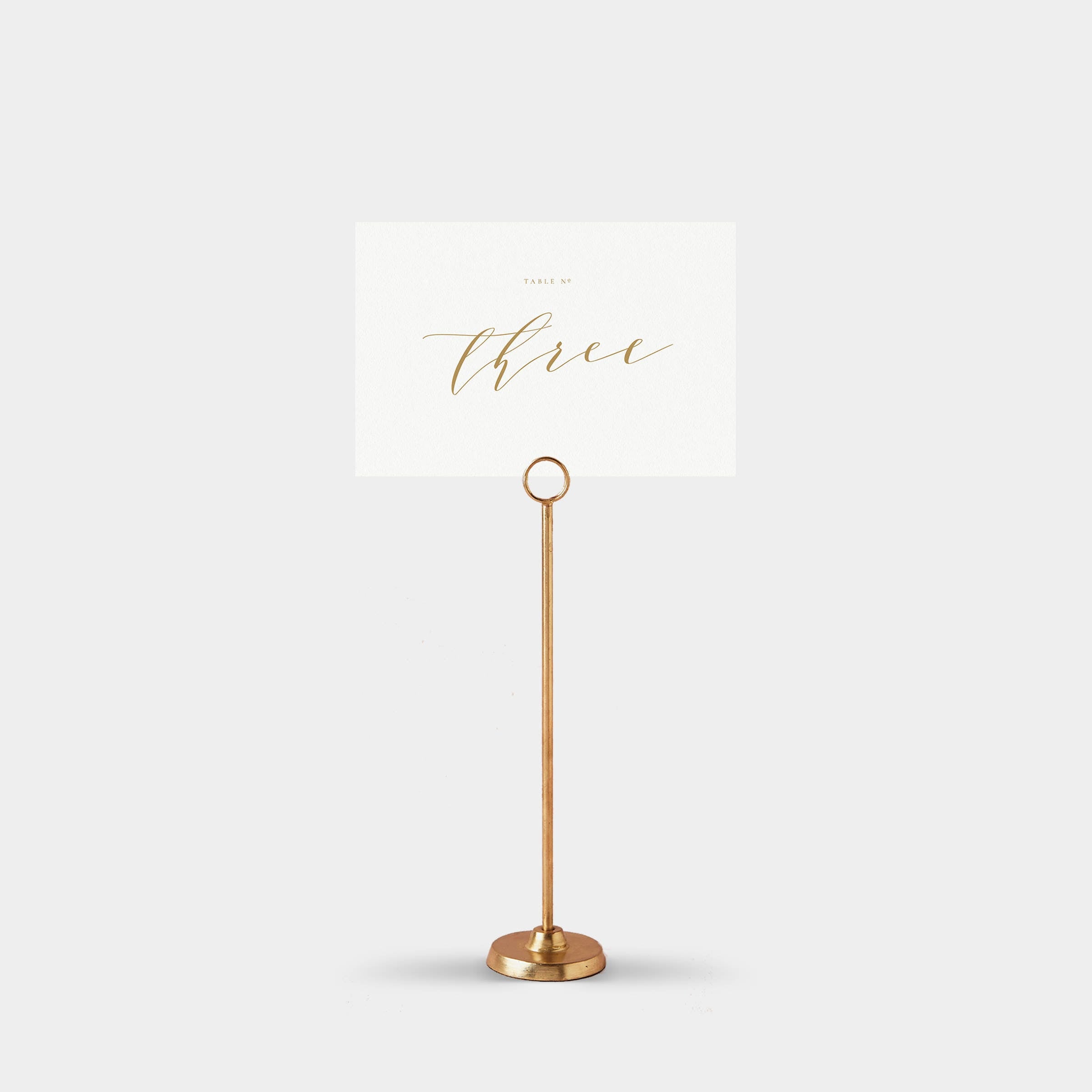 Gold Calligraphy Wedding Table Numbers 1-30 (PDF Download)