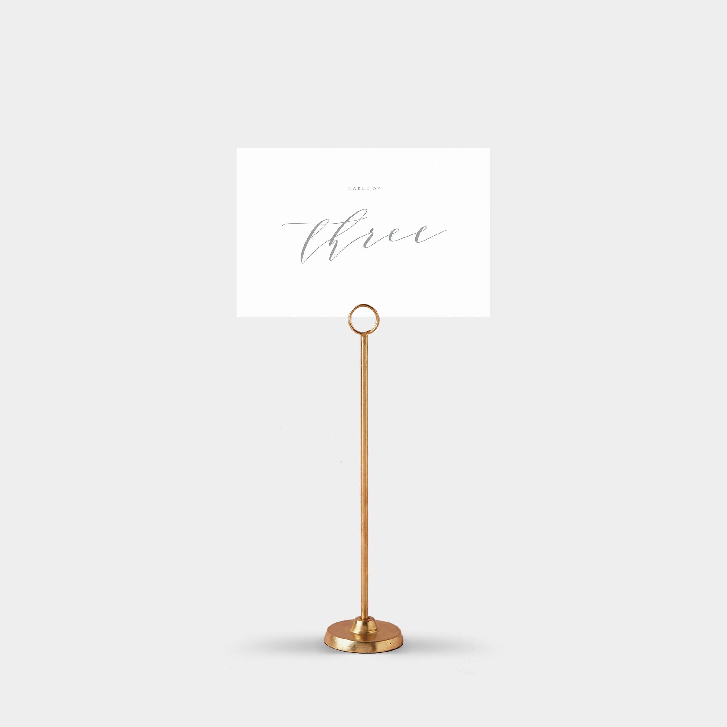 Dove Gray Calligraphy Table Numbers 1-30 (PDF Instant Download)