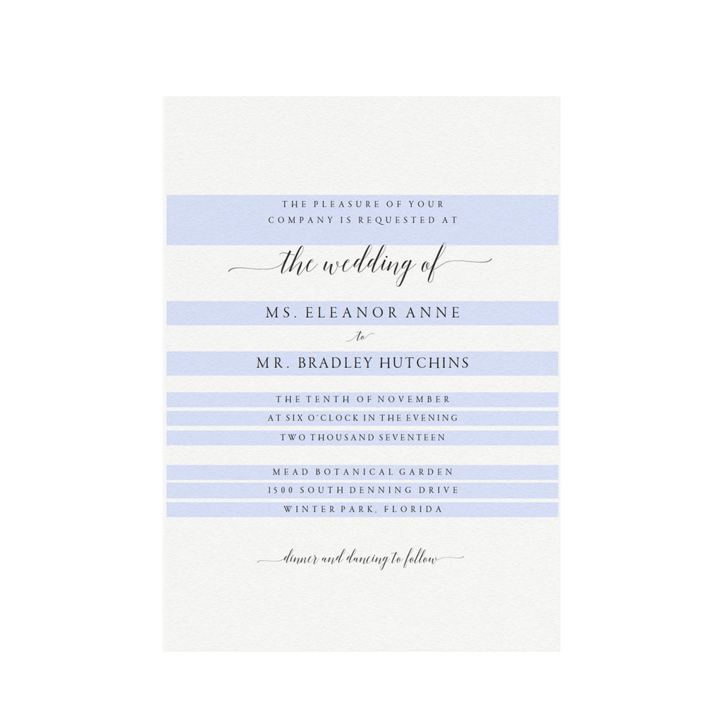 Calligraphy Wedding Invitation Template: Printable 5x7 (PDF Instant Download)