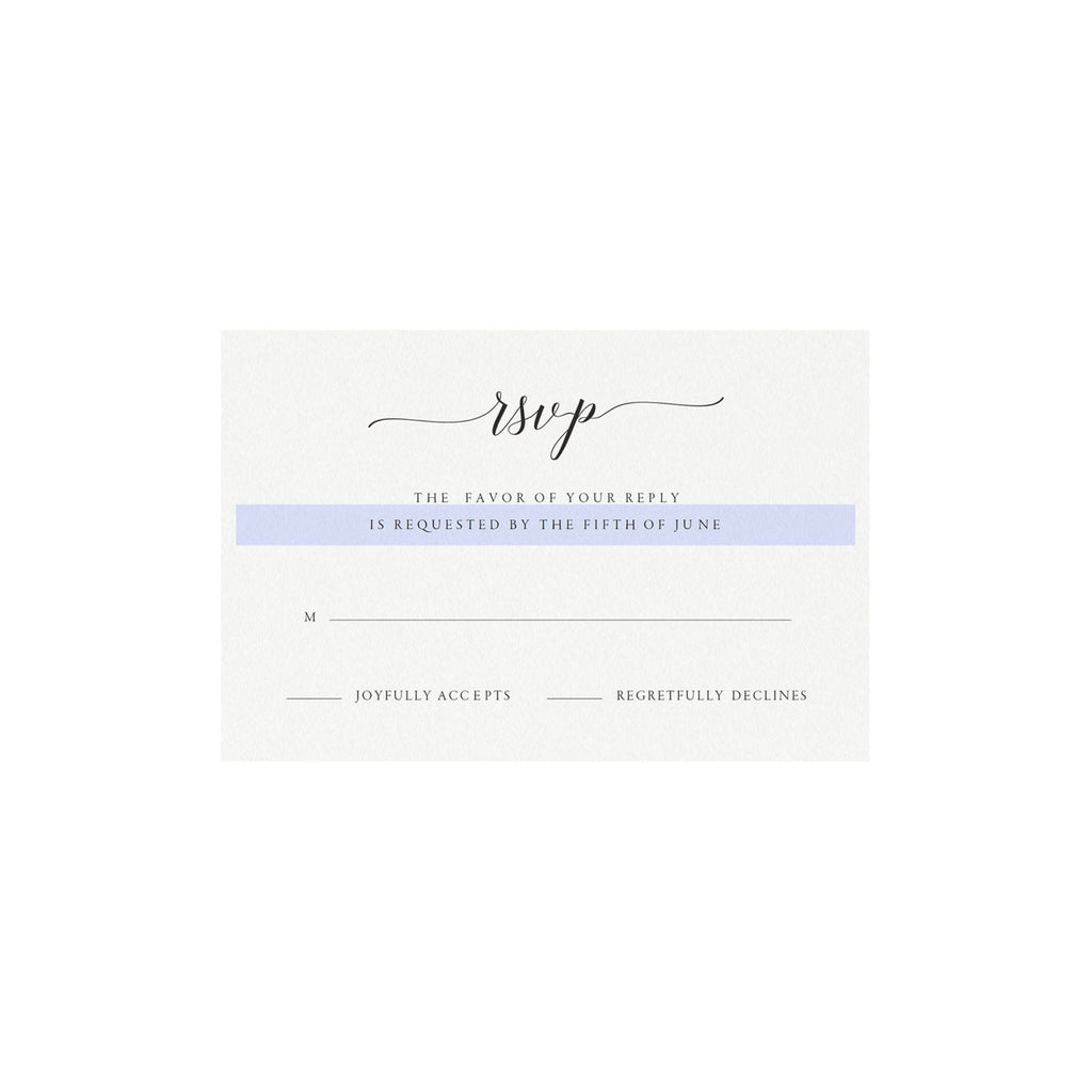 Calligraphy Wedding RSVP Card Template: Editable Printable (PDF)
