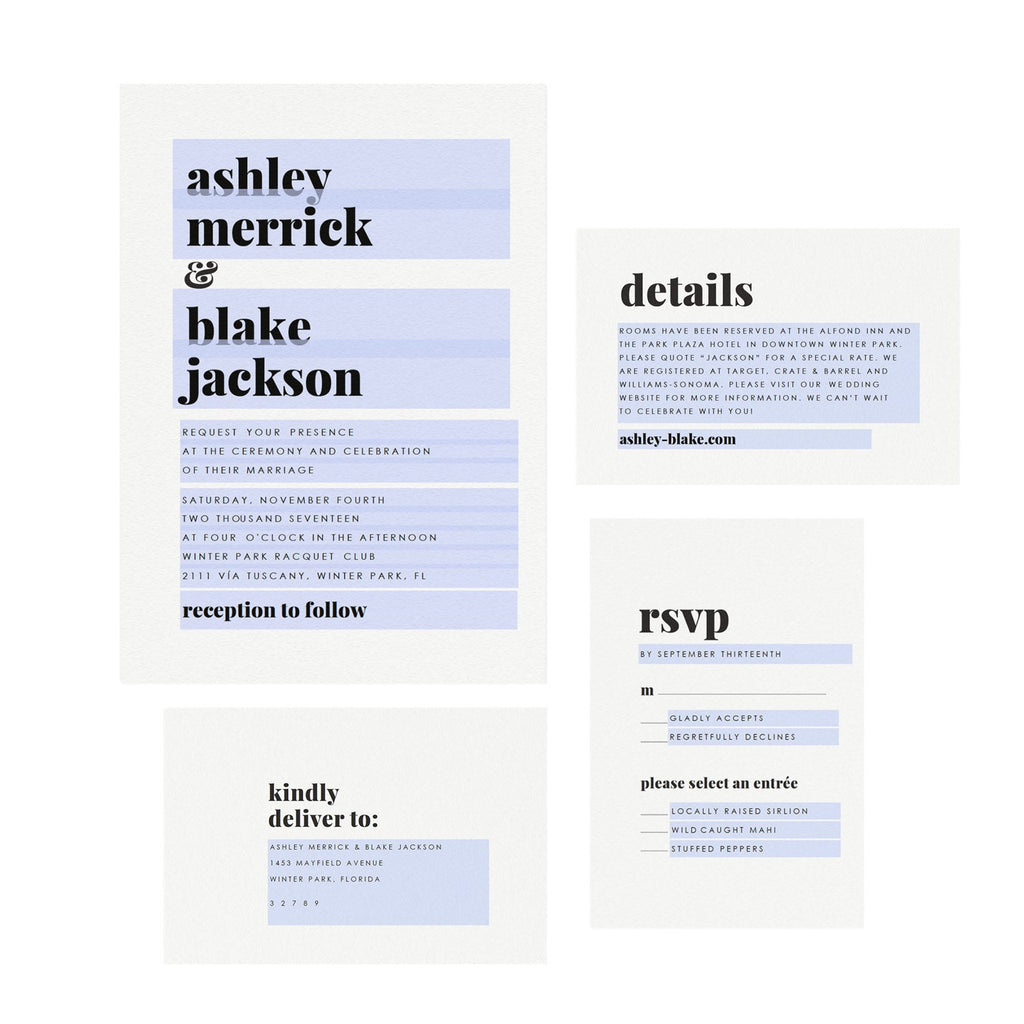 Fairfax Wedding Invitation Template Suite: Editable PDF (Instant Download)