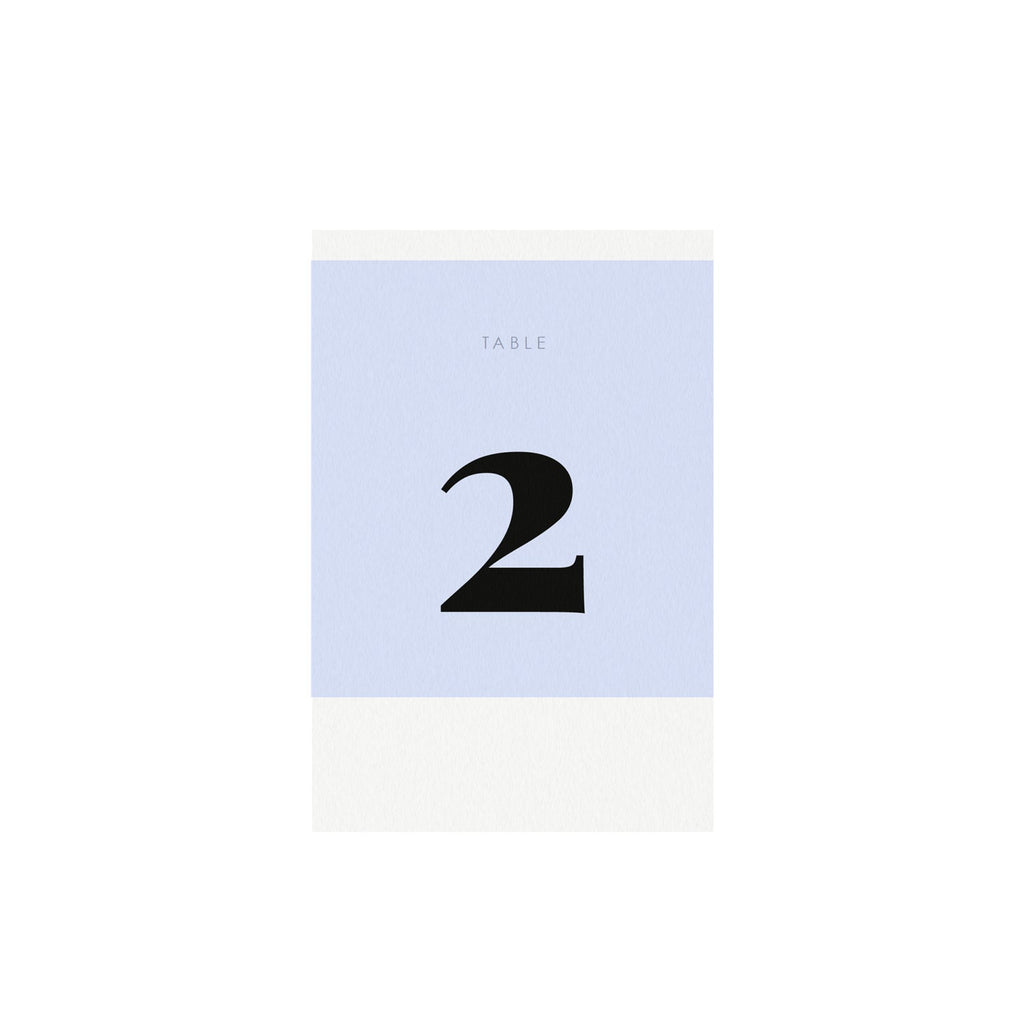 Typographic Wedding Table Number Template: Fairfax, 4x6 (PDF Instant Download)