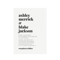 Modern Typographic Wedding Invitation Template (PDF Download)