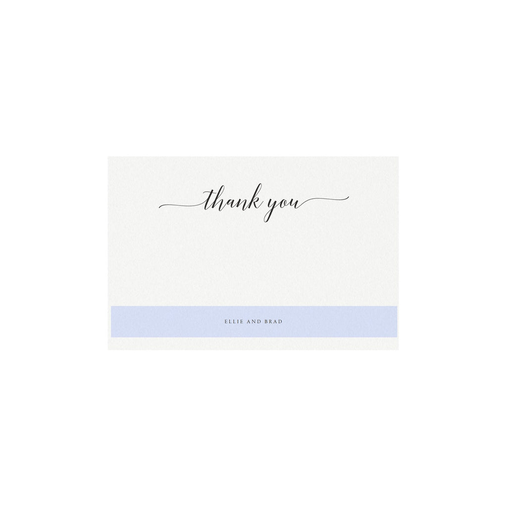 Calligraphy Wedding Thank You Card Template: Adel Printable (PDF)