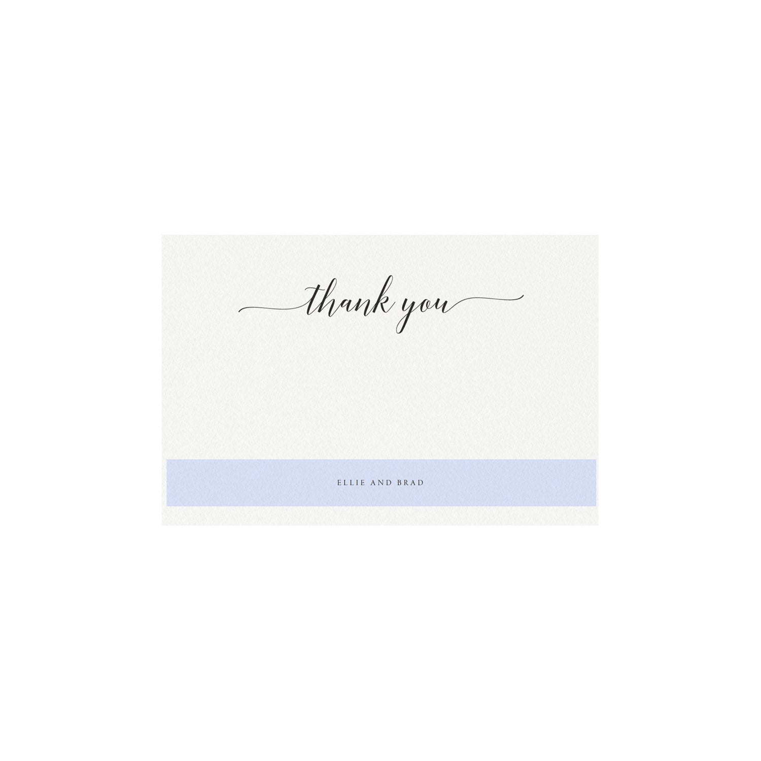 Calligraphy Wedding Thank You Card Template: Adel Printable (PDF)