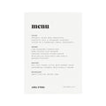 Modern Wedding Menu Template: Fairfax Printable Suite (PDF Instant Download)