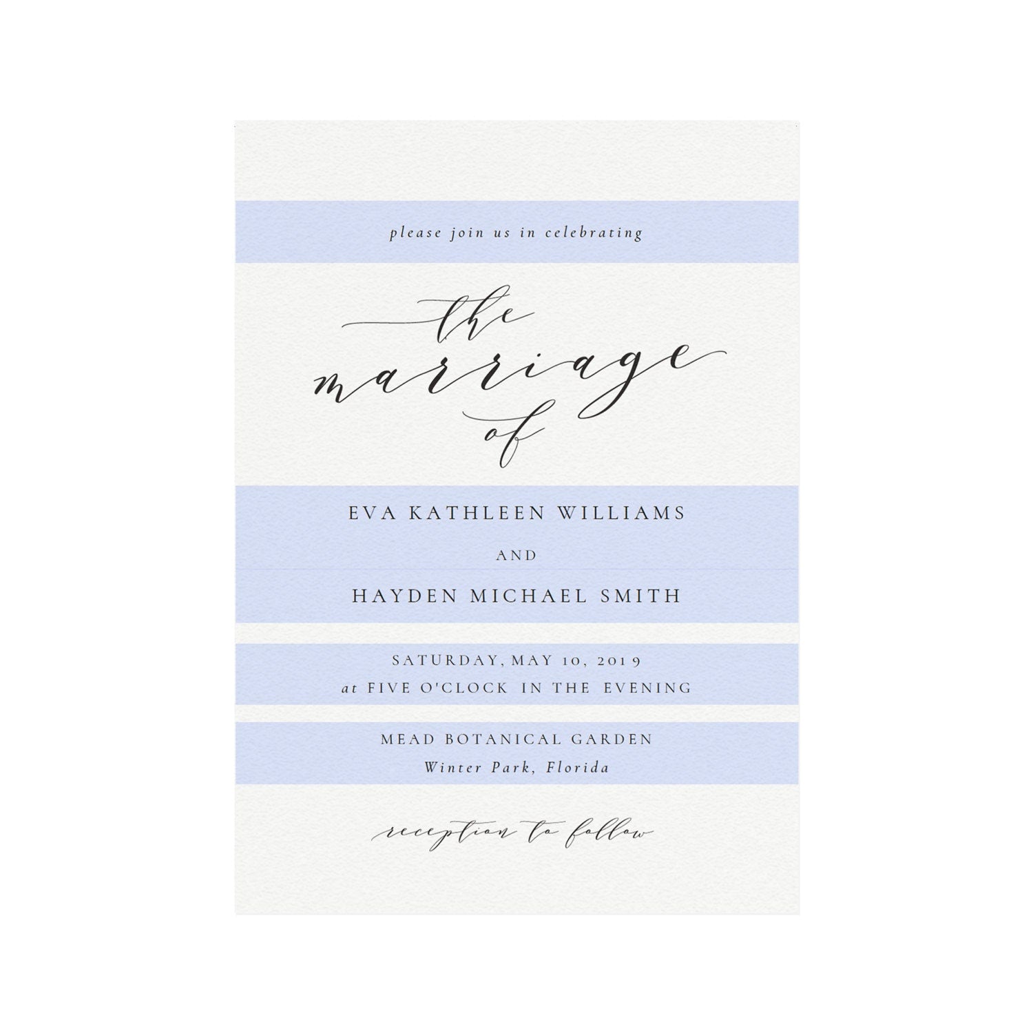 Calligraphy Wedding Invitation Template: Elegant Printable (Instant Download)