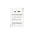 Otomi Wedding Details Card Template: Tulum Destination Invitation (PDF)