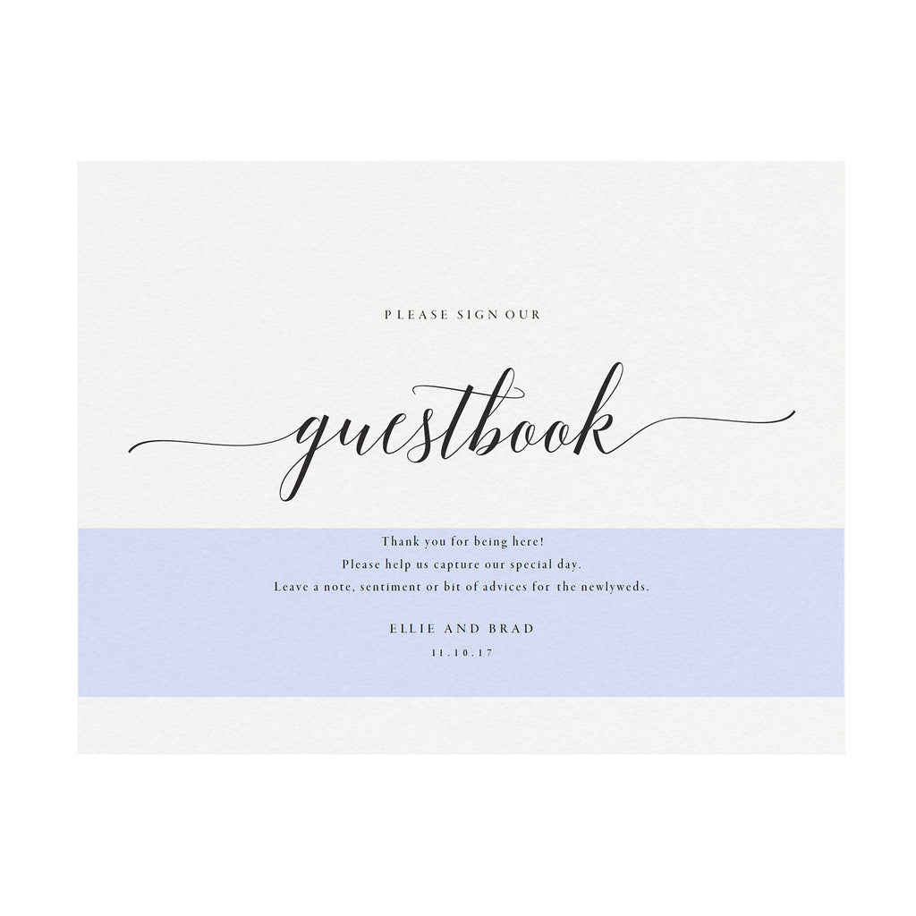Wedding Guest Book Sign Template: Minimalist Reception Decor (PDF Instant Download)