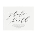Calligraphy Photo Booth Wedding Sign Template (PDF Instant Download)