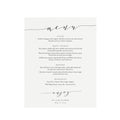 Calligraphy Wedding Menu Sign: Black and White Printable (PDF)