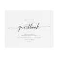 Wedding Guest Book Sign Template: Minimalist Reception Decor (PDF Instant Download)