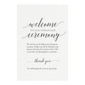 Adel Unplugged Wedding Ceremony Sign Template (PDF Instant Download)