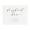 Calligraphy Doughnut Bar Sign: Printable Wedding Menu (PDF Instant Download)