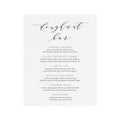 Calligraphy Doughnut Bar Menu Sign: 8x10 Wedding Template (PDF Download)