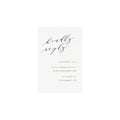 Black Calligraphy Wedding RSVP Card Template (PDF Instant Download)