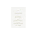 Gold Calligraphy Wedding Menu Template: Minimalist 5x7 (PDF)