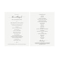 Elegant Calligraphy Wedding Program Template 5x7 (PDF Instant Download)
