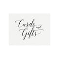 Calligraphy Cards & Gifts Sign: Wedding Reception Decor (PDF Download)