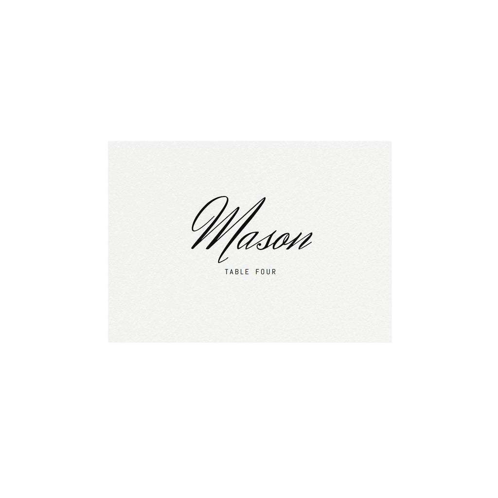 Editable Wedding Place Card Template: Heriot Classic Design (PDF Download)