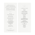 Elegant Wedding Program Template: Classic Black Design (4x9 Printable PDF)