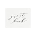 Elegant Wedding Guest Book Sign: Melia Calligraphy (PDF Instant Download)