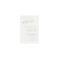 Gold Calligraphy Wedding Details Card Template (PDF Download)