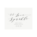 Melia: Sparkler Send Off Sign in Black, 5x7, 8x10, 11x14, Let Love Sparkle, Wedding Sign, Template, Reception Sign, PDF Instant Download