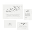 Whimsical Calligraphy Wedding Invitation Suite: Editable PDF (Instant Download)