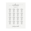 Calligraphy Wedding Seating Chart Sign Template (PDF Download)