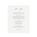 Calligraphy Wedding Menu Template: Minimalist Dinner Sign (PDF Download)