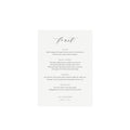 Calligraphy Wedding Menu Template: 5x7 Black, Minimalist (Printable PDF)