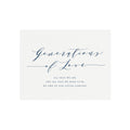 Generations of Love Sign: Navy Calligraphy Wedding Decor (PDF Download)