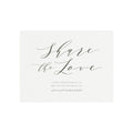 Wedding Hashtag Sign: Share the Love, Slate Gray (PDF Template)